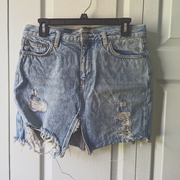 Free People Dresses & Skirts - NWOT Free People Denim Skirt Size 29